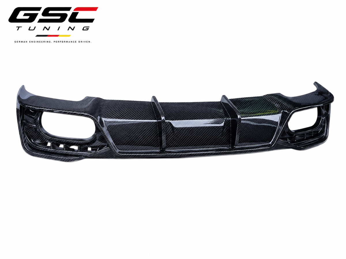 GSC Dry Carbon Fiber Rear Diffuser For Audi A4 B9.5