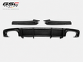 GSC Dry Carbon Fiber Rear Diffuser With Rear Bumper Corner Extensions For Audi A4/S4 B9