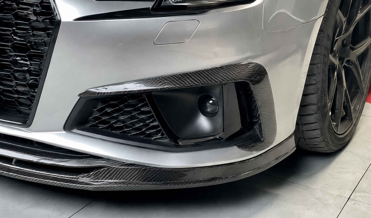 GSC Dry Carbon Fiber Front Bumper Air Intake Trim For Audi A4/S4 B9