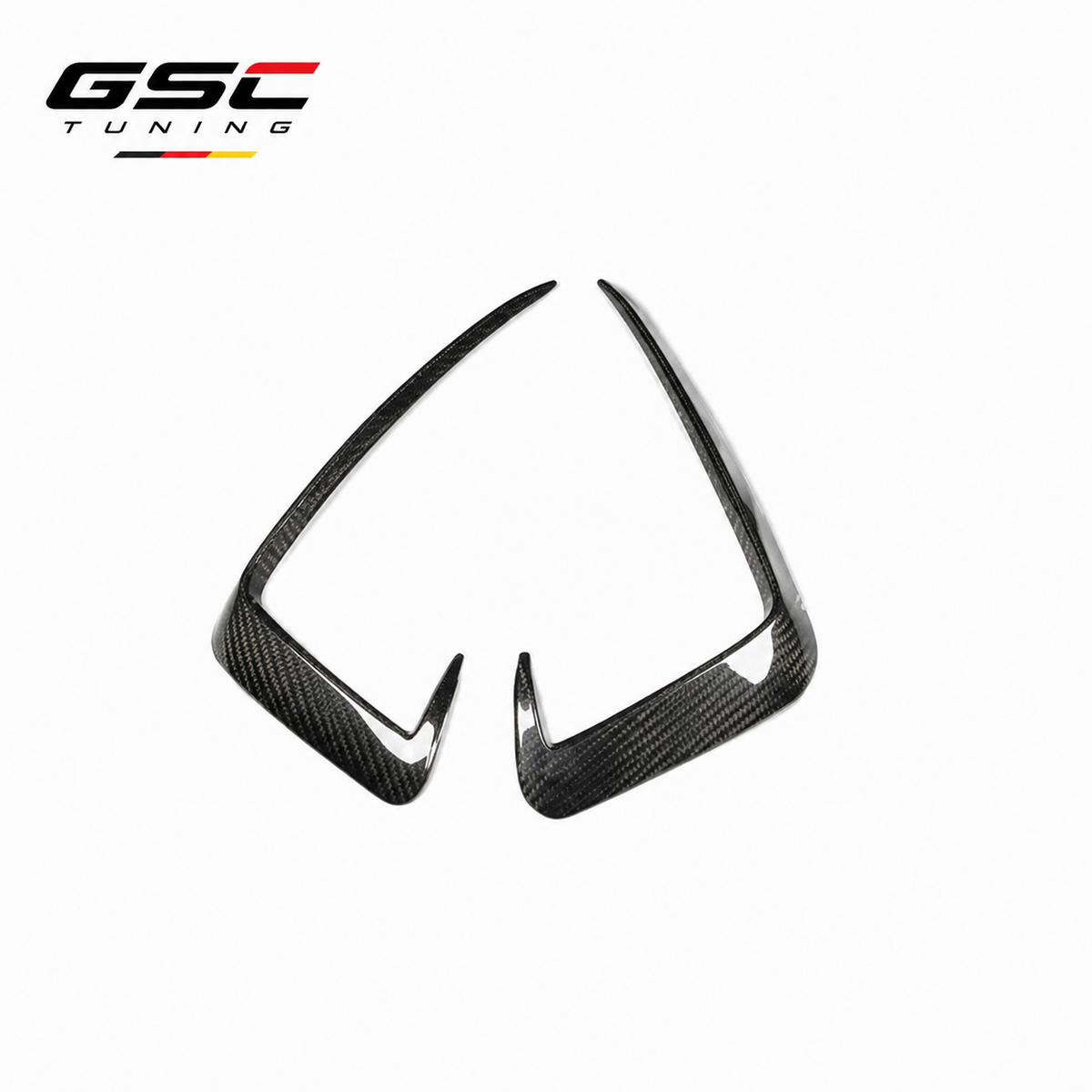 GSC Dry Carbon Fiber Front Bumper Air Intake Trim For Audi A4/S4 B9