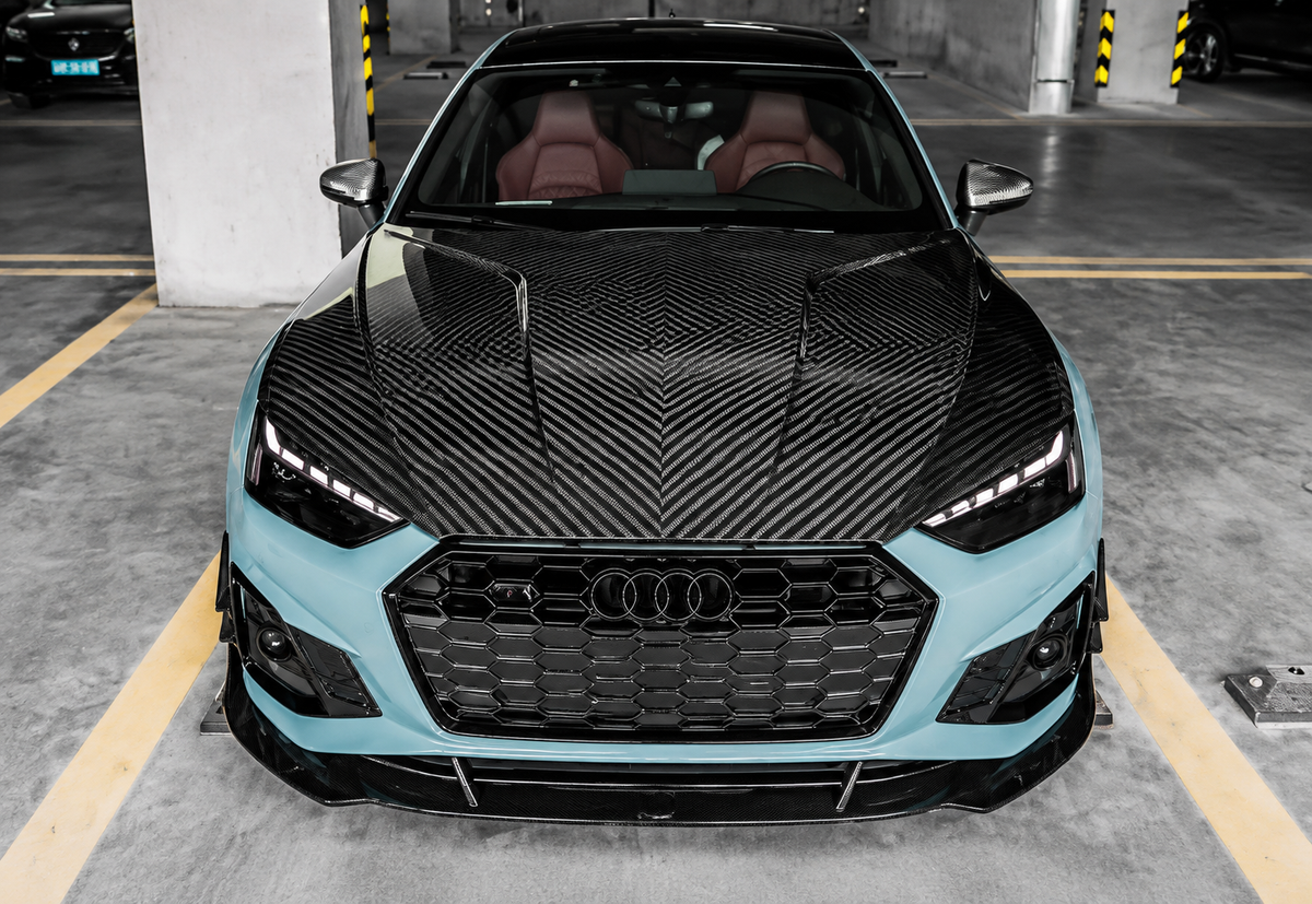 GSC Carbon Fiber Hood Bonnet For Audi A5 S5 B9.5 2020-2024