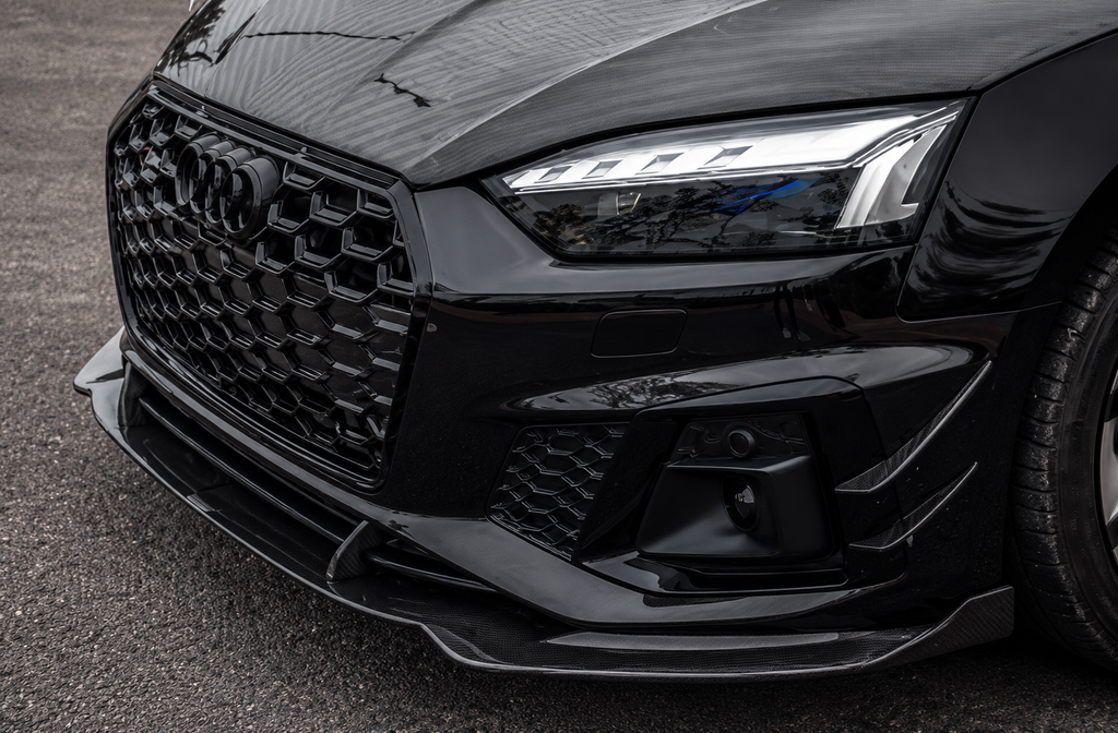 GSC Carbon Fiber Front Lip Splitter For Audi A5 S5 B9.5 2020-2024