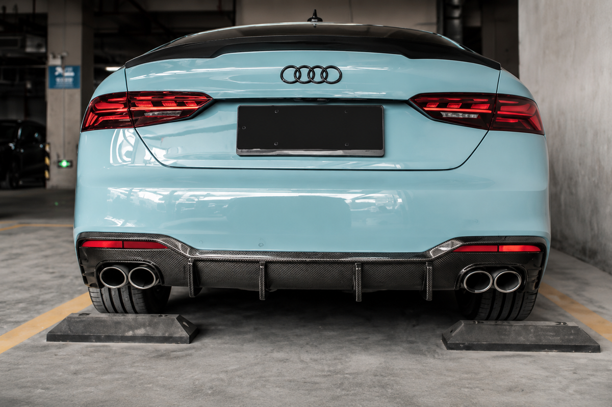 GSC Carbon Fiber Rear Spoiler Lip For Audi A5 S5 B9 2017-2019