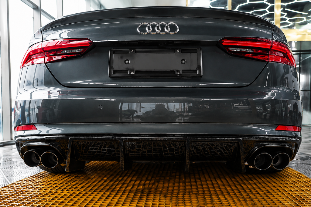 GSC Carbon Fiber Rear Diffuser Lip For Audi A5 S5 B9 2017-2019