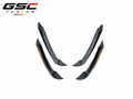 GSC Carbon Fiber Rear Bumper Canards For Audi A6 S6 C8 2019-2023