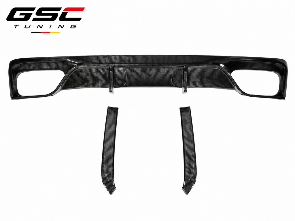 GSC Carbon Fiber Rear Diffuser For Audi A6 S6 C8 2019-2023