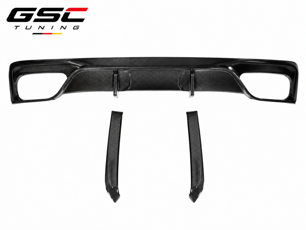 GSC Carbon Fiber Rear Diffuser For Audi A6 S6 C8 2019-2023