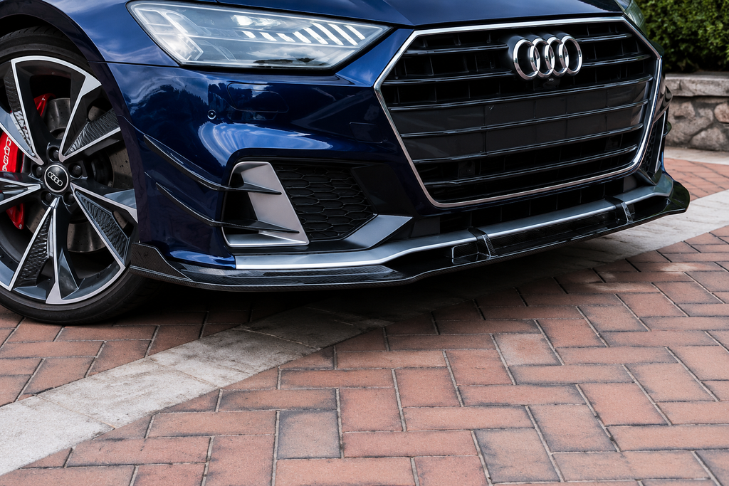 GSC Carbon Fiber Front Canards For Audi A7 S7 C8 2019-2023