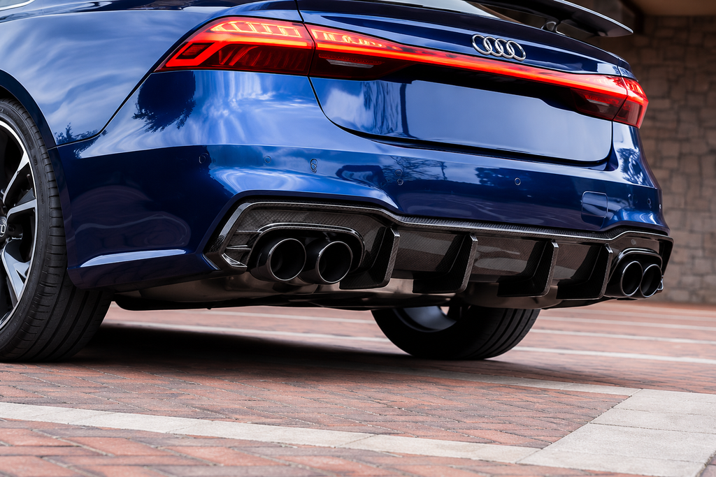 GSC Carbon Fiber Rear Diffuser For Audi A7 S7 C8 2018-2023