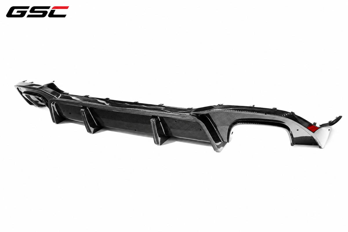 GSC Carbon Fiber Rear Diffuser With LED Light For Mercedes-AMG A35L Sedan