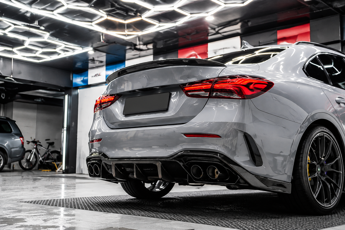 GSC Carbon Fiber Rear Diffuser Without LED Light For Mercedes-AMG A35L Sedan