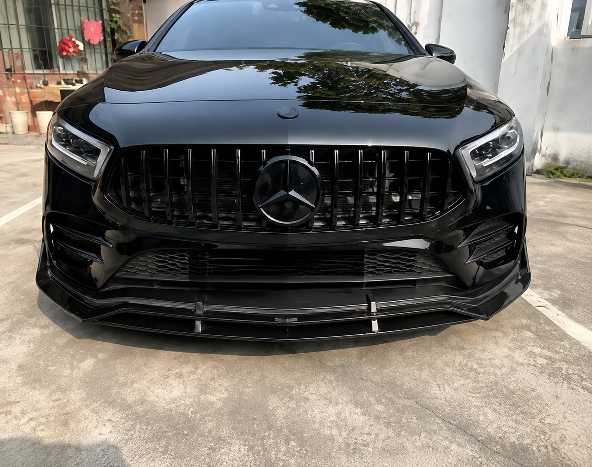 GSC Carbon Fiber Front Lip Splitter For Mercedes-AMG A35L Sedan