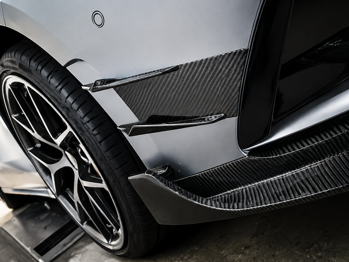 GSC Carbon Fiber Front Canards / Air Fins For Mercedes-AMG A35L Sedan