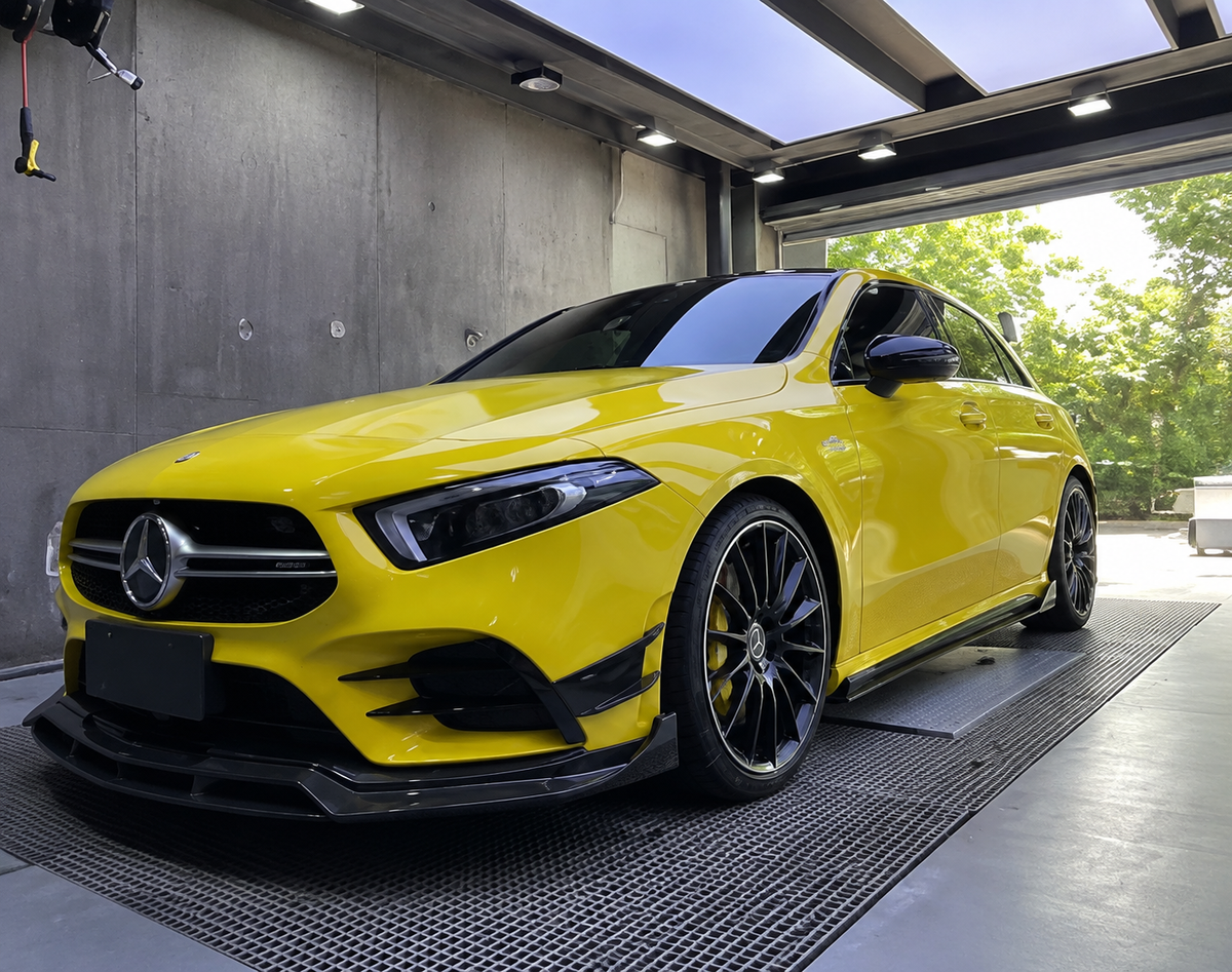 GSC Carbon Fiber Front Lip Splitter For Mercedes-AMG A35 W177