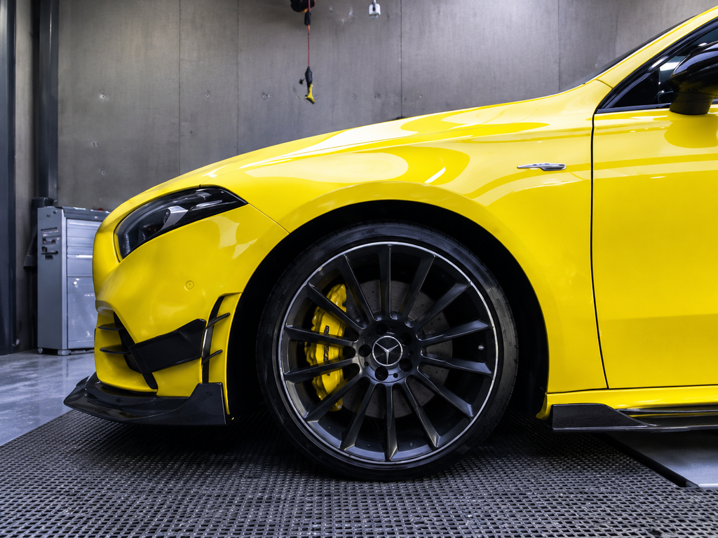 GSC Carbon Fiber Front Canards For Mercedes-AMG A35 W177