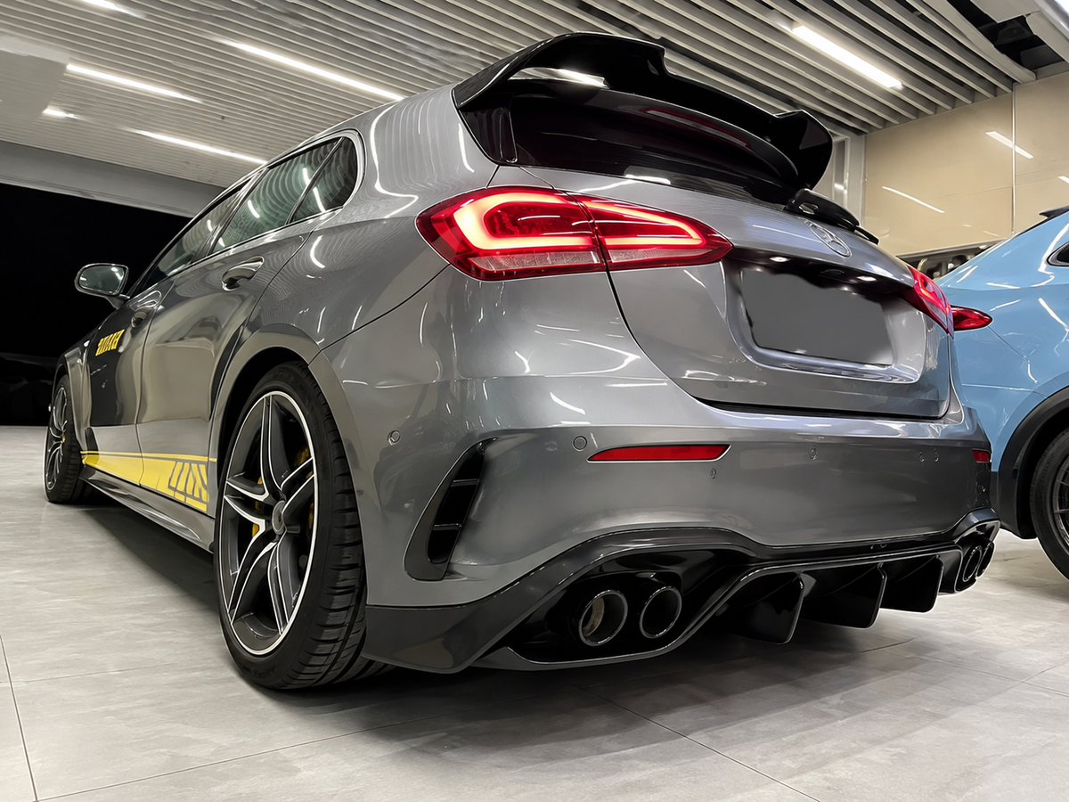 GSC Carbon Fiber Rear Canards / Air Fins For Mercedes-AMG A45 / A45S W177