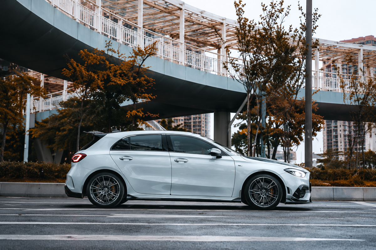 GSC Carbon Fiber Side Skirts For Mercedes-AMG A45 / A45S W177