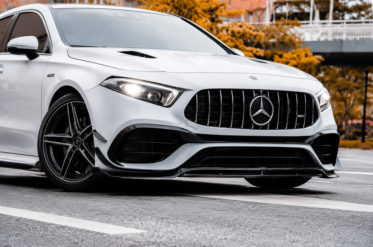 GSC Carbon Fiber Front Lip Splitter For Mercedes-AMG A45 / A45S W177