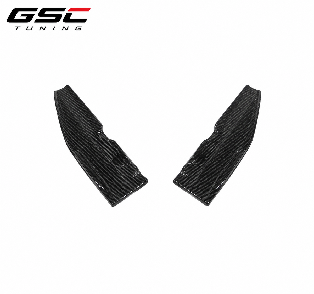 GSC Carbon Fiber Side Skirts Extensions For Mercedes-AMG C43 Coupe W205