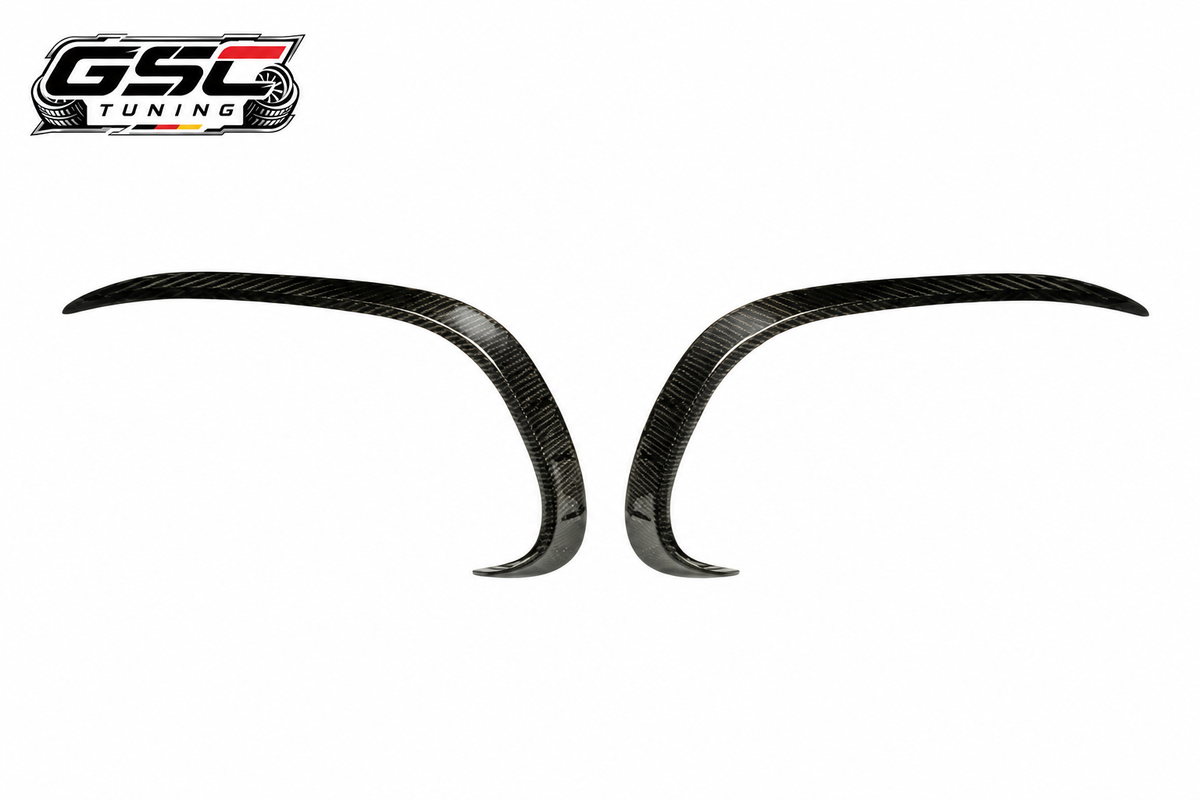 GSC Carbon Fiber Front Fog Light Cover Trim For Mercedes-AMG C43 Sedan W205