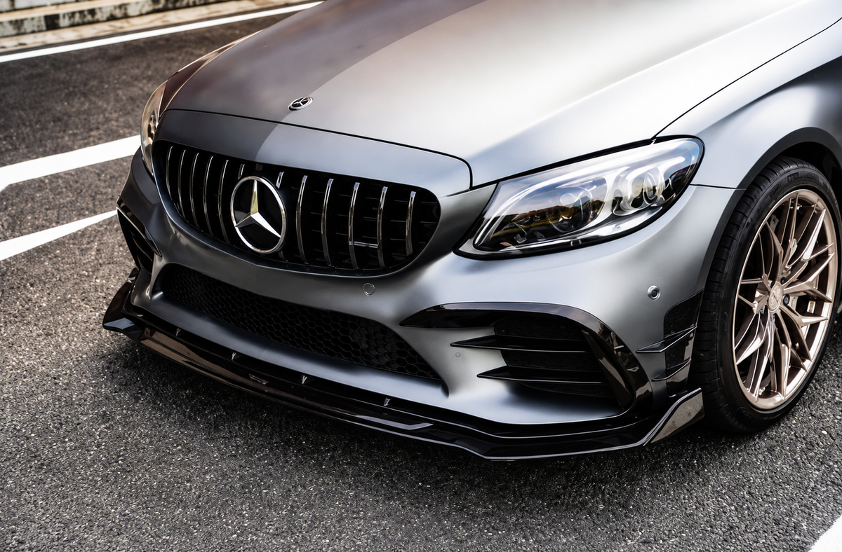 GSC Carbon Fiber Front Canard Air Vent Winglets For Mercedes-AMG C43 Sedan W205