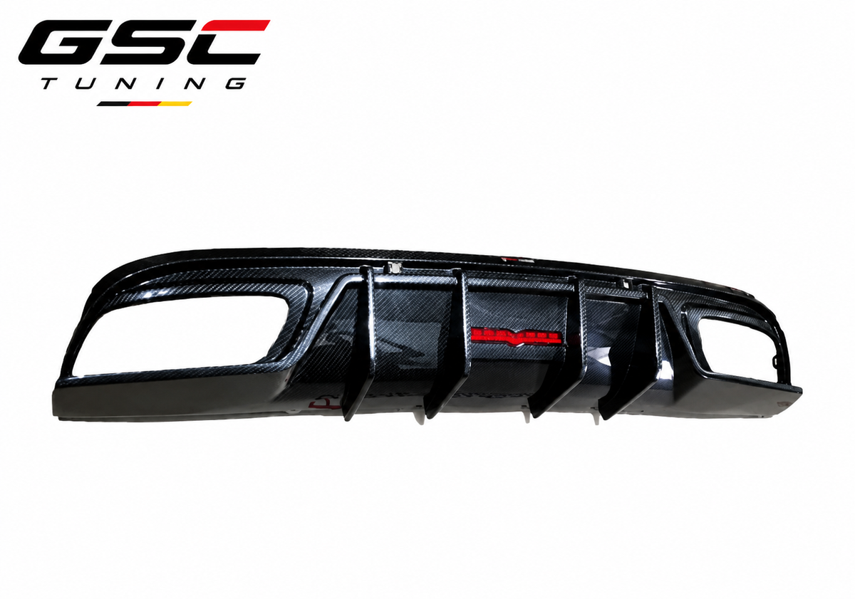 GSC Carbon Fiber Rear Diffuser For Mercedes-AMG C63 Sedan W205