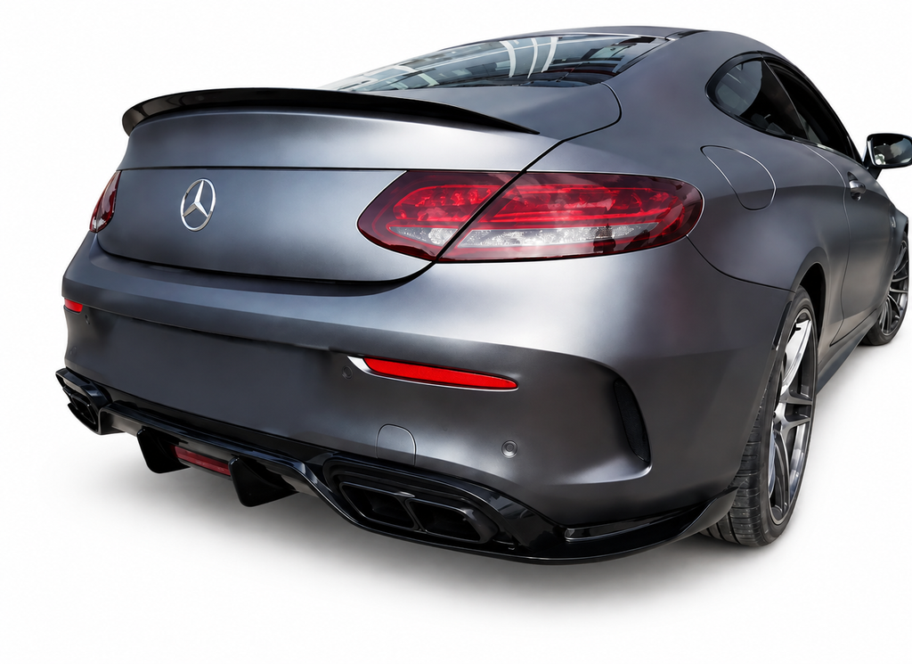 GSC Carbon Fiber Rear Diffuser Lip For Mercedes-AMG C63 Coupe C205