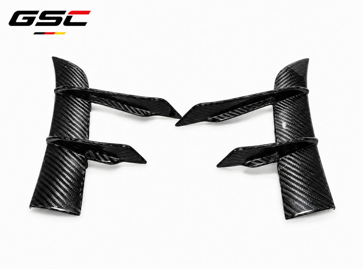 GSC Carbon Fiber Front Canard Splitter Set For Mercedes-AMG CLA35 C118