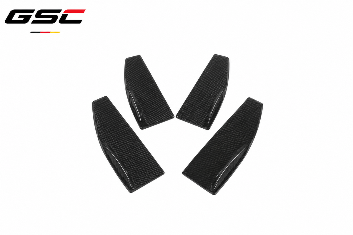 GSC Carbon Fiber Side Skirt Extension Winglets For Mercedes-AMG CLA35 C118