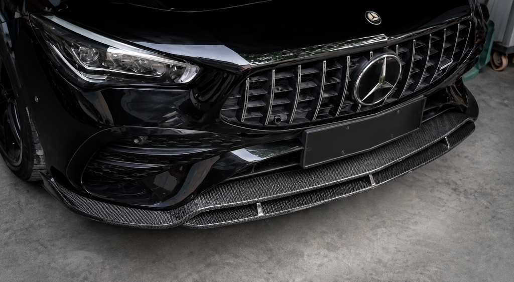 GSC Carbon Fiber Front Lip Splitter For Mercedes-AMG CLA35 C118