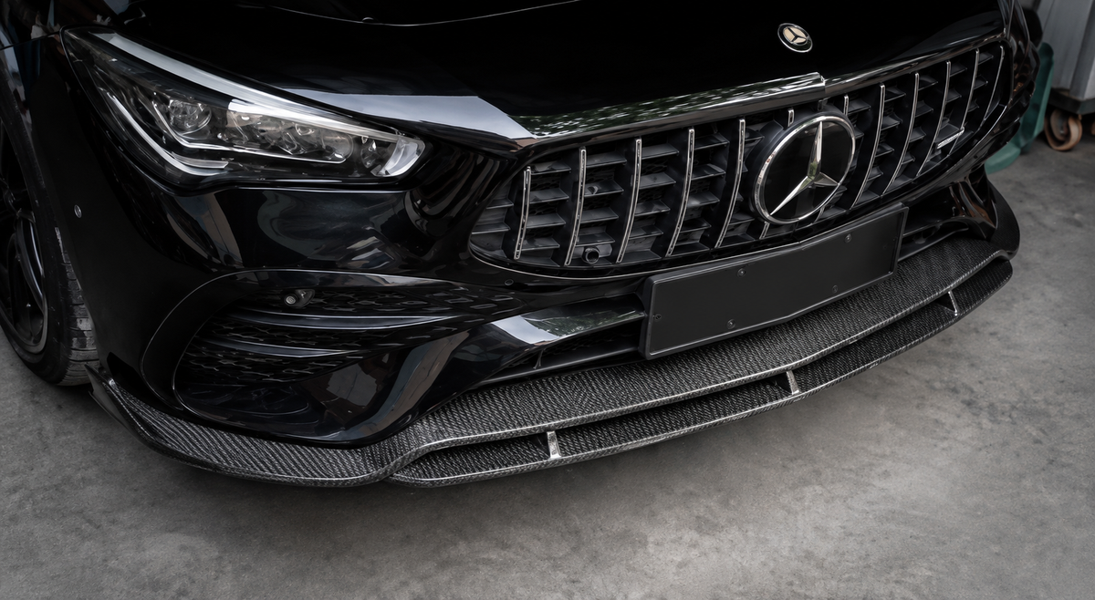 GSC Carbon Fiber Front Lip Splitter For Mercedes-AMG CLA35 C118