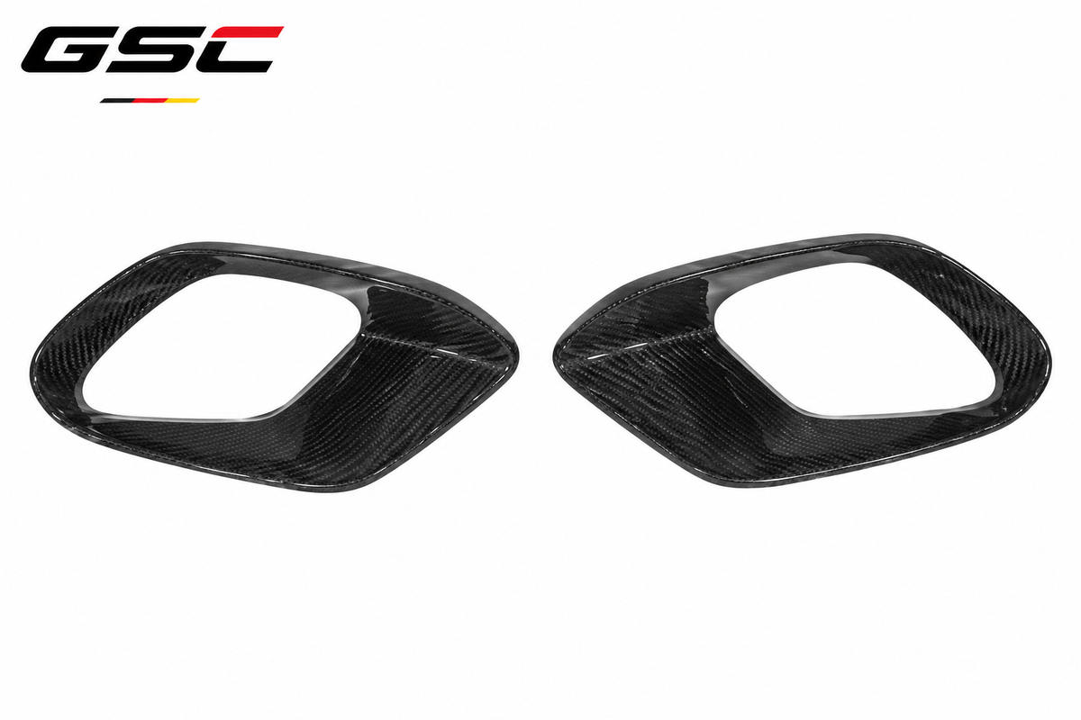 GSC Carbon Fiber Fog Light Cover Trim For Mercedes-AMG CLA45 C118 2020~2023