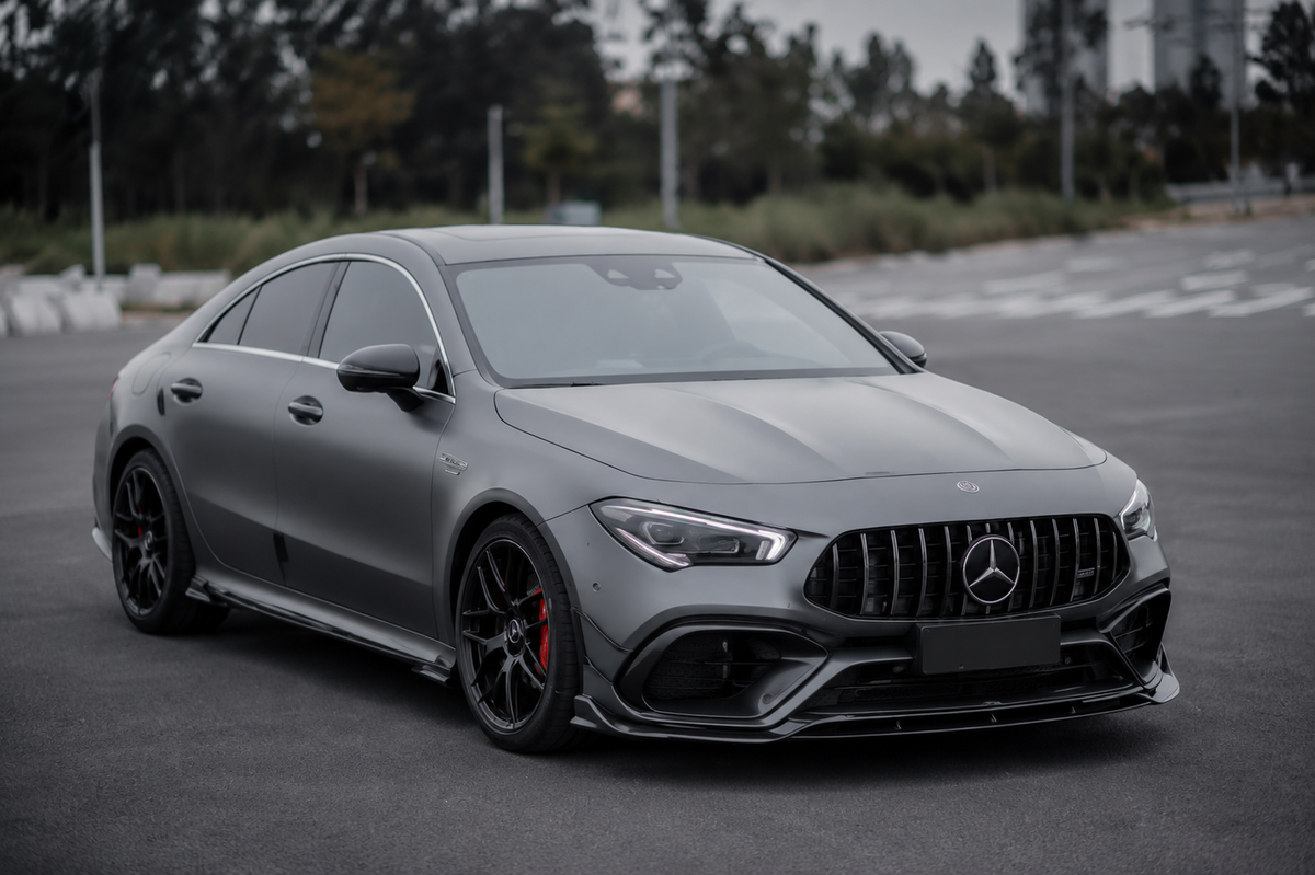 GSC Carbon Fiber Front Lip Splitter For Mercedes-AMG CLA45 C118 2020~2023