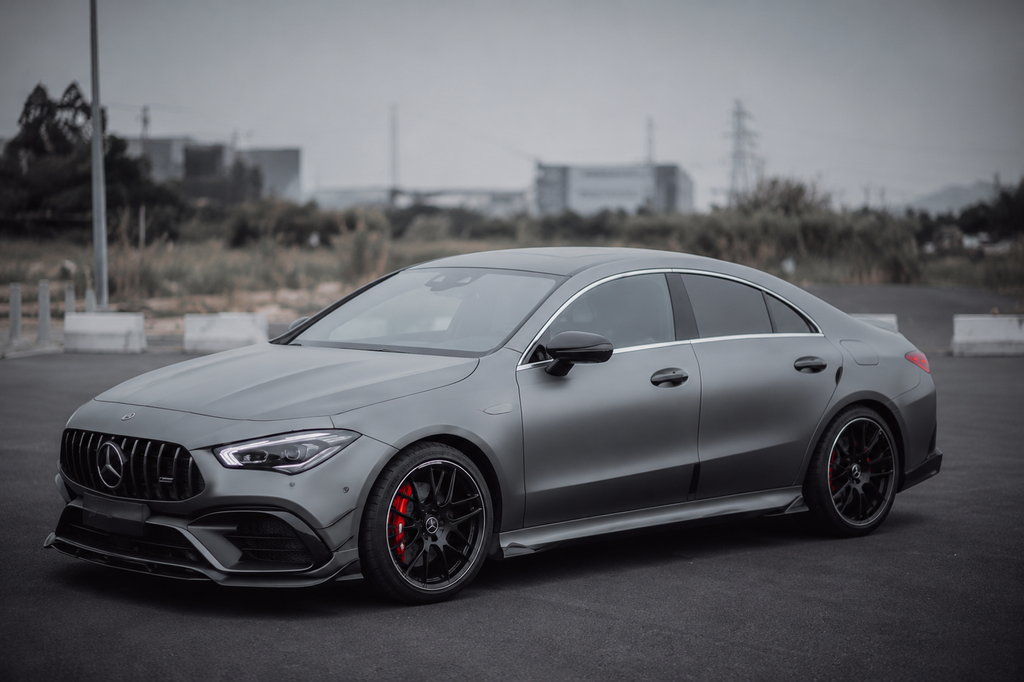 GSC Carbon Fiber Side Skirt Extensions For Mercedes-AMG CLA45 C118 2020~2023