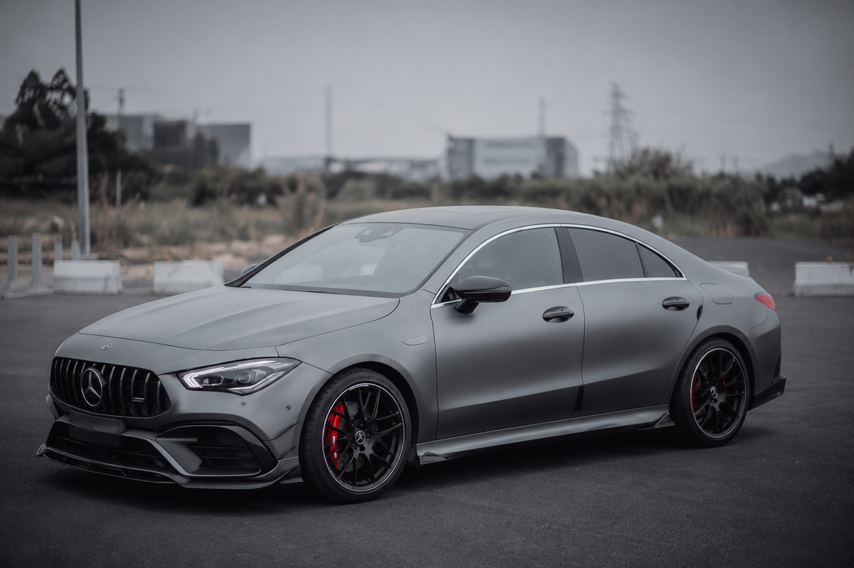 GSC Carbon Fiber Side Skirt Extensions For Mercedes-AMG CLA45 C118 2020~2023