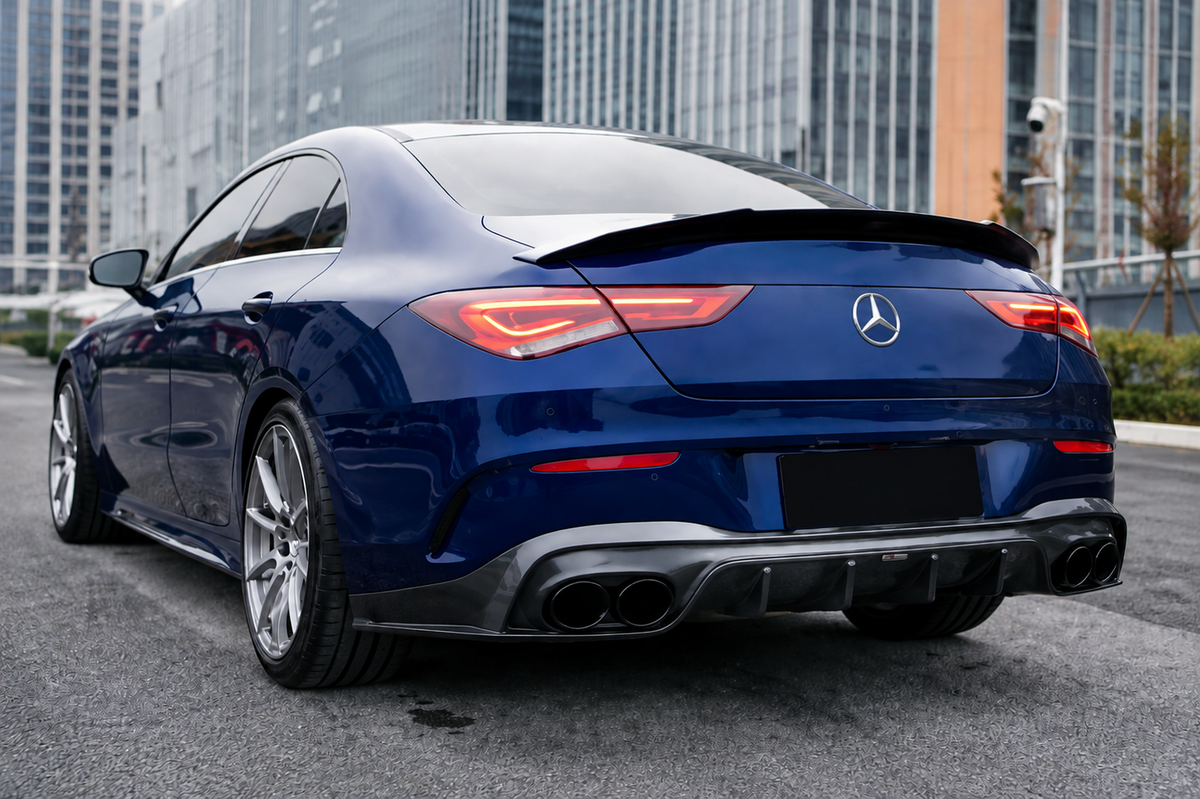 GSC Carbon Fiber Rear Diffuser Lip For Mercedes-AMG CLA45 S C118 2019-2023