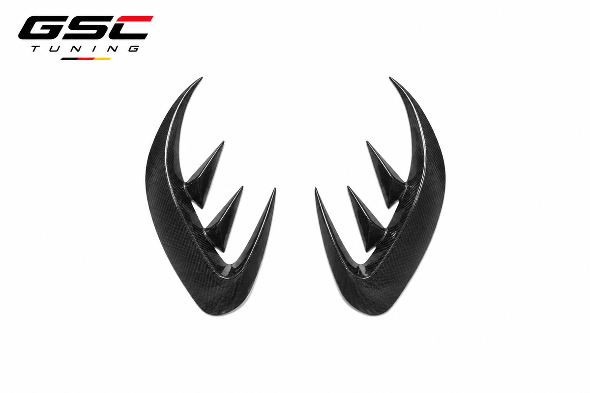 GSC Carbon Fiber Rear Air Fins Canards For Mercedes-AMG CLA45 S C118 2019-2023