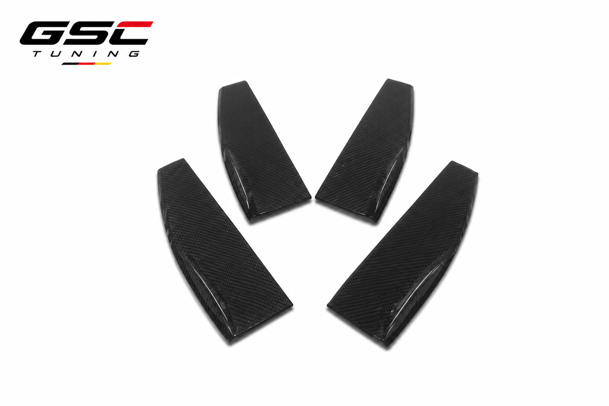 GSC Carbon Fiber Side Skirt Extensions Winglets For Mercedes-AMG CLA45 S C118 2019-2023
