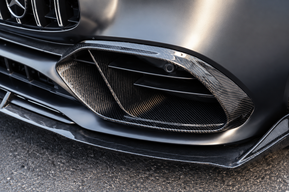 GSC Carbon Fiber Front Fog Light Covers For Mercedes-AMG GT 50 X290 2019-2023