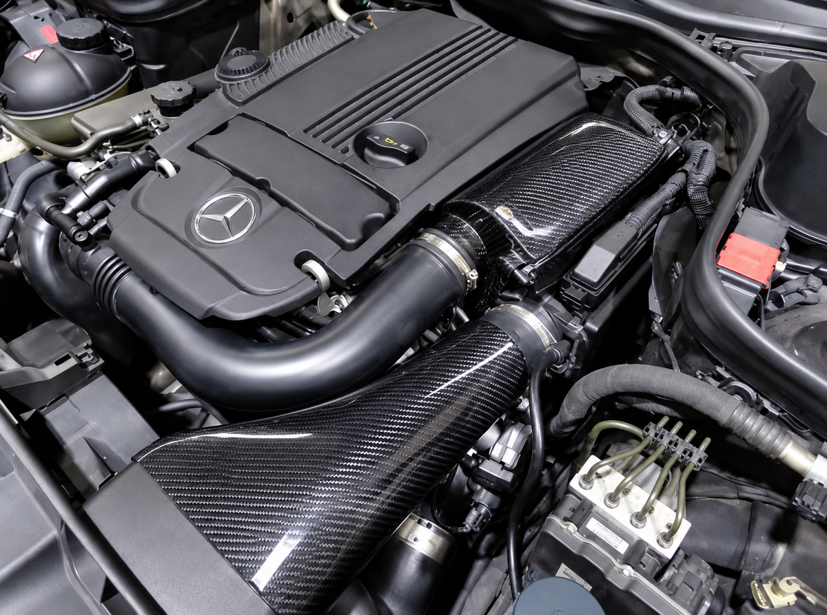 GSC Dry Carbon Fiber Performance Intake System for Mercedes-Benz C200 / C260 / E200 / E260 M271 1.8T 2010–2013