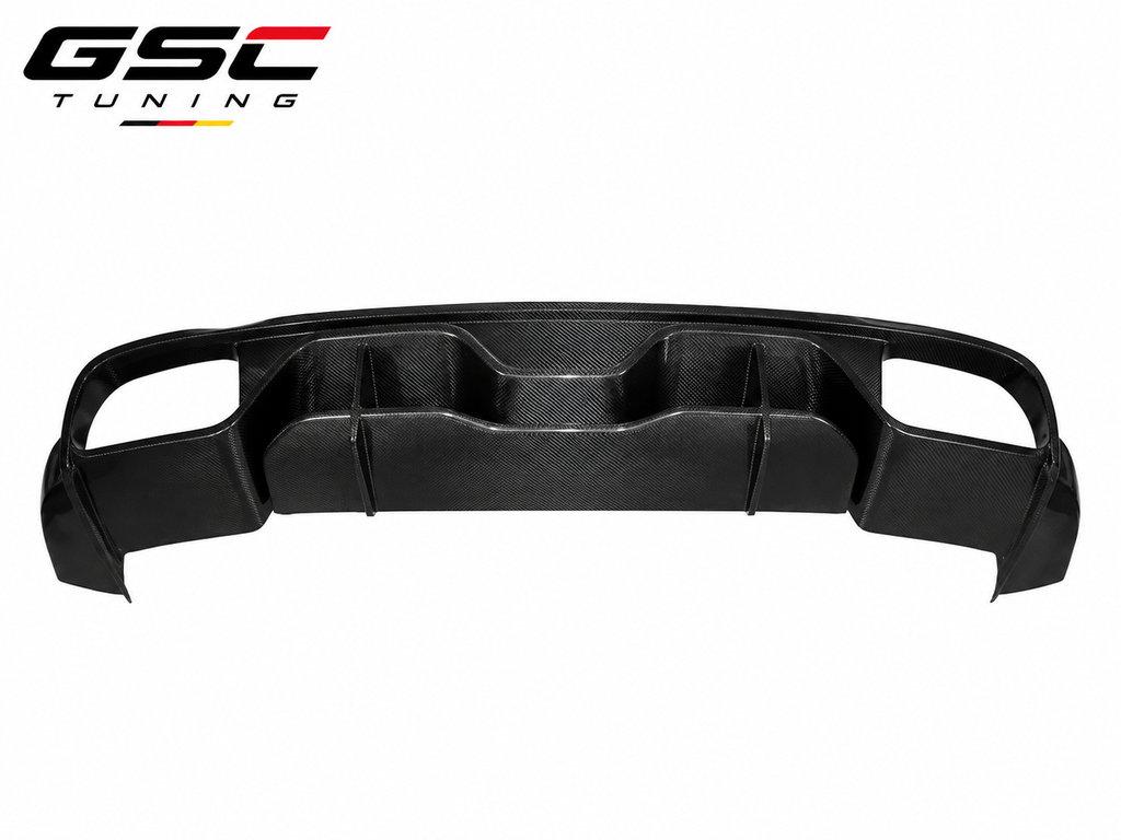 GSC Carbon Fiber Rear Diffuser For Porsche Cayenne 2018-2023