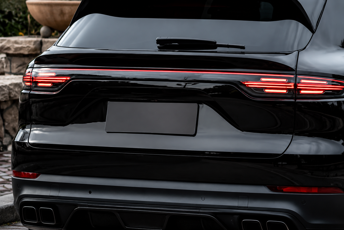 GSC Carbon Fiber Lower Rear Spoiler Wing For Porsche Cayenne 2018-2023