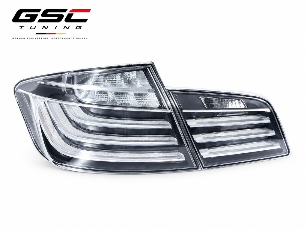 GSC LED Taillight Assembly Set for BMW 5 Series F10 / F18 2010-2017 – White-Smoked & Red-Smoked Versions