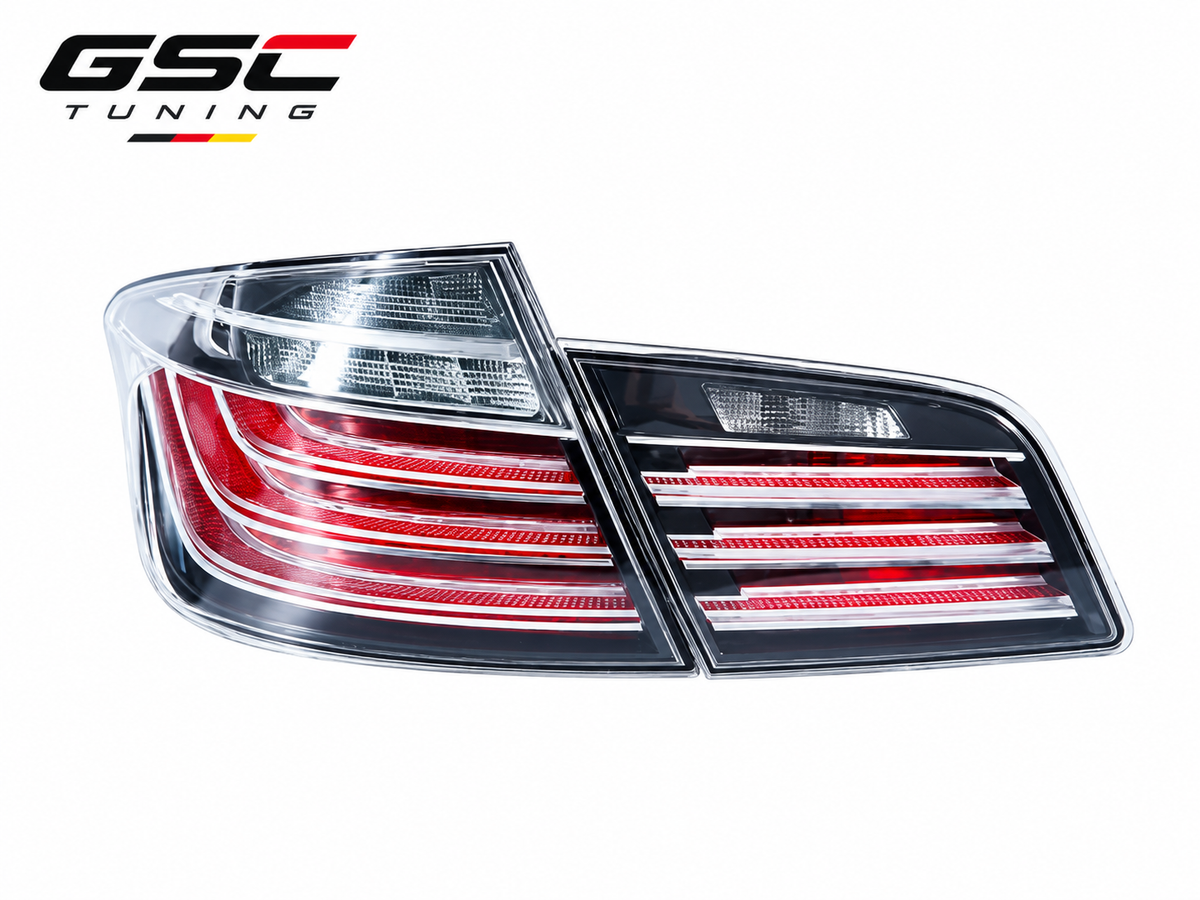 GSC LED Taillight Assembly Set for BMW 5 Series F10 / F18 2010-2017 – White-Smoked & Red-Smoked Versions