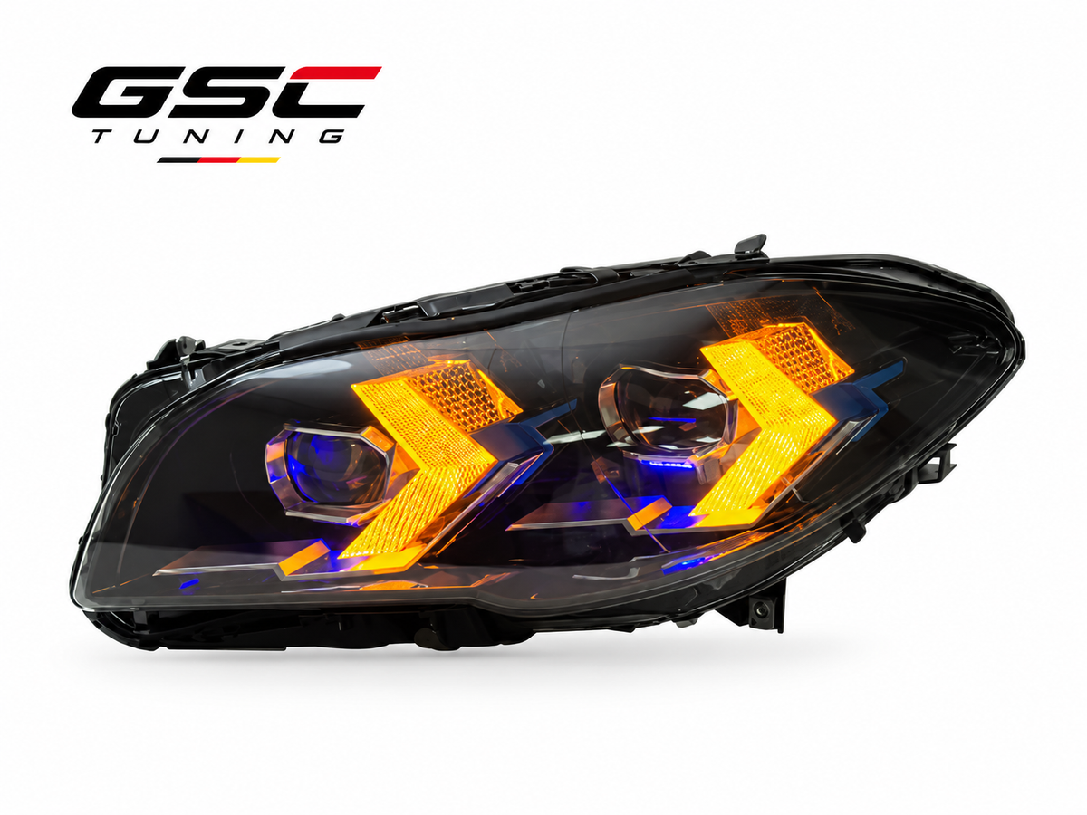 GSC LED Headlight Assembly Set for BMW 5 Series F10 / F18 2010-2017 – Modern DRL Style