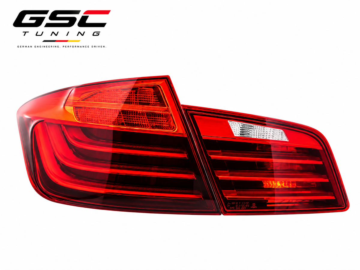 GSC LED Taillight Assembly Set for BMW 5 Series F10 / F18 2010-2017 – White-Smoked & Red-Smoked Versions