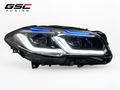 GSC Thunder Style Dual-Color LED Headlight Assembly Set for BMW 5 Series G38 – White / Yellow DRL