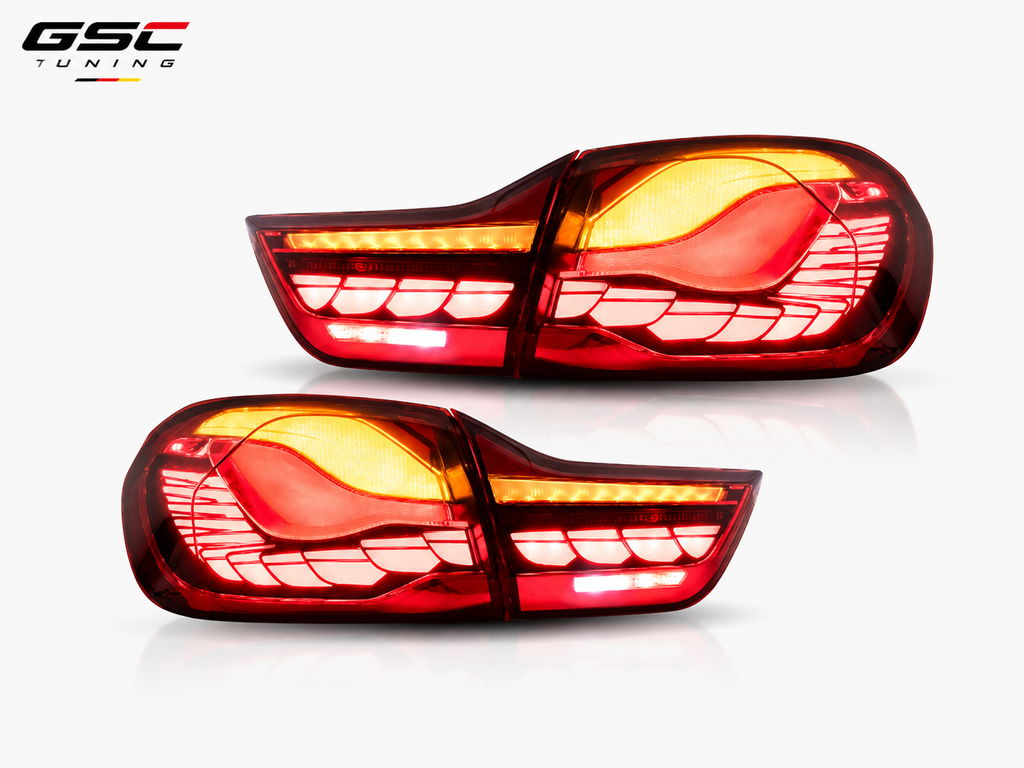 GSC GTS Dragon Scale Style LED Taillight Assembly Set for BMW 4 Series F32 / F33 / F36 & M4 F82 / F83 2013-2020