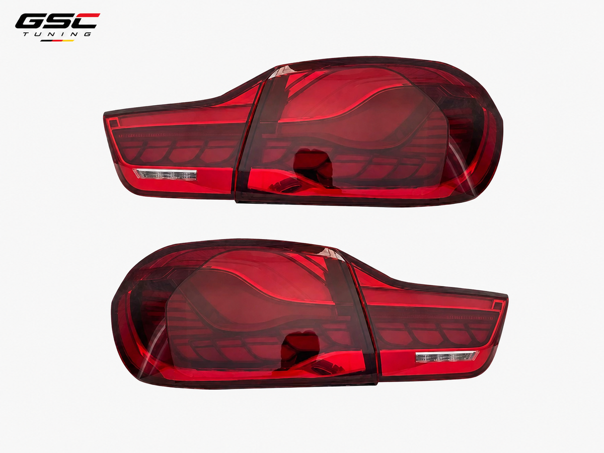 GSC GTS Dragon Scale Style LED Taillight Assembly Set for BMW 4 Series F32 / F33 / F36 & M4 F82 / F83 2013-2020