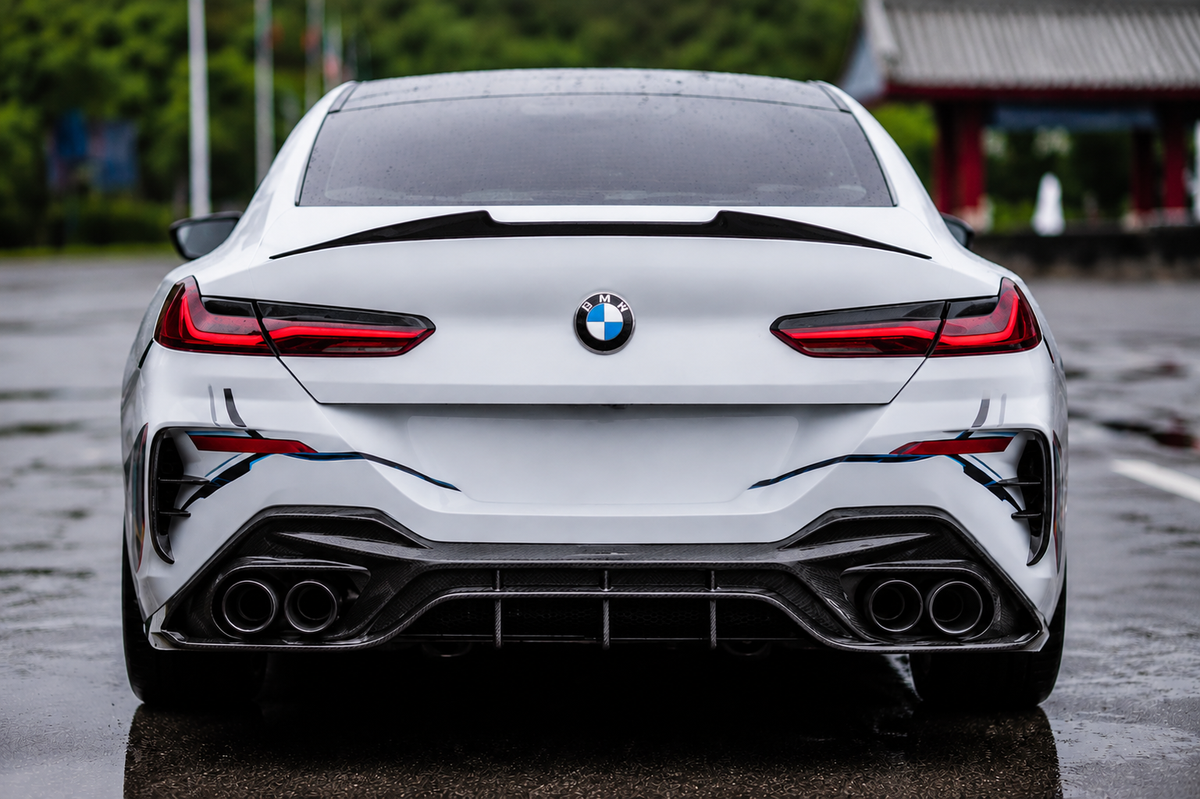 GSC Carbon Fiber BMW G16 8 Series Gran Coupe Rear Trunk Lip Spoiler (Small Wing)